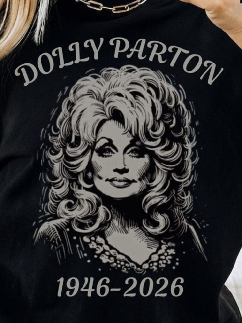 Dolly Parton Memorial T-Shirt, 1946-2026 Tribute Portrait Tee - Picture 2 of 4